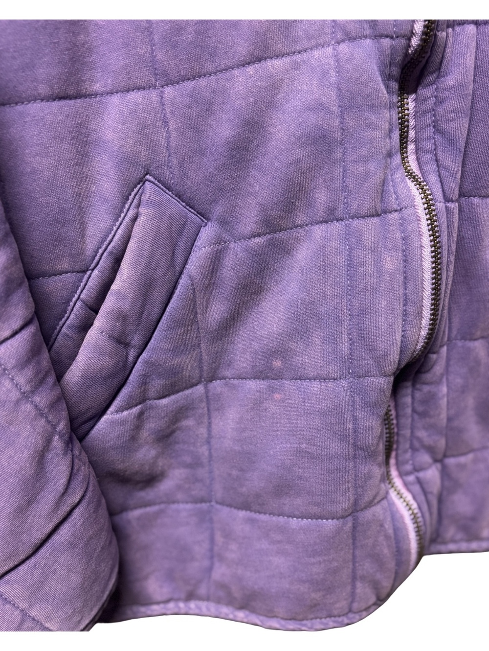 Free People Quilted Dolman Jacket in Moonberry • Size XL - Picture 4 of 8